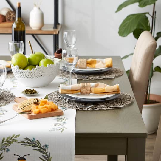 DII® Woven Paper Round Placemats